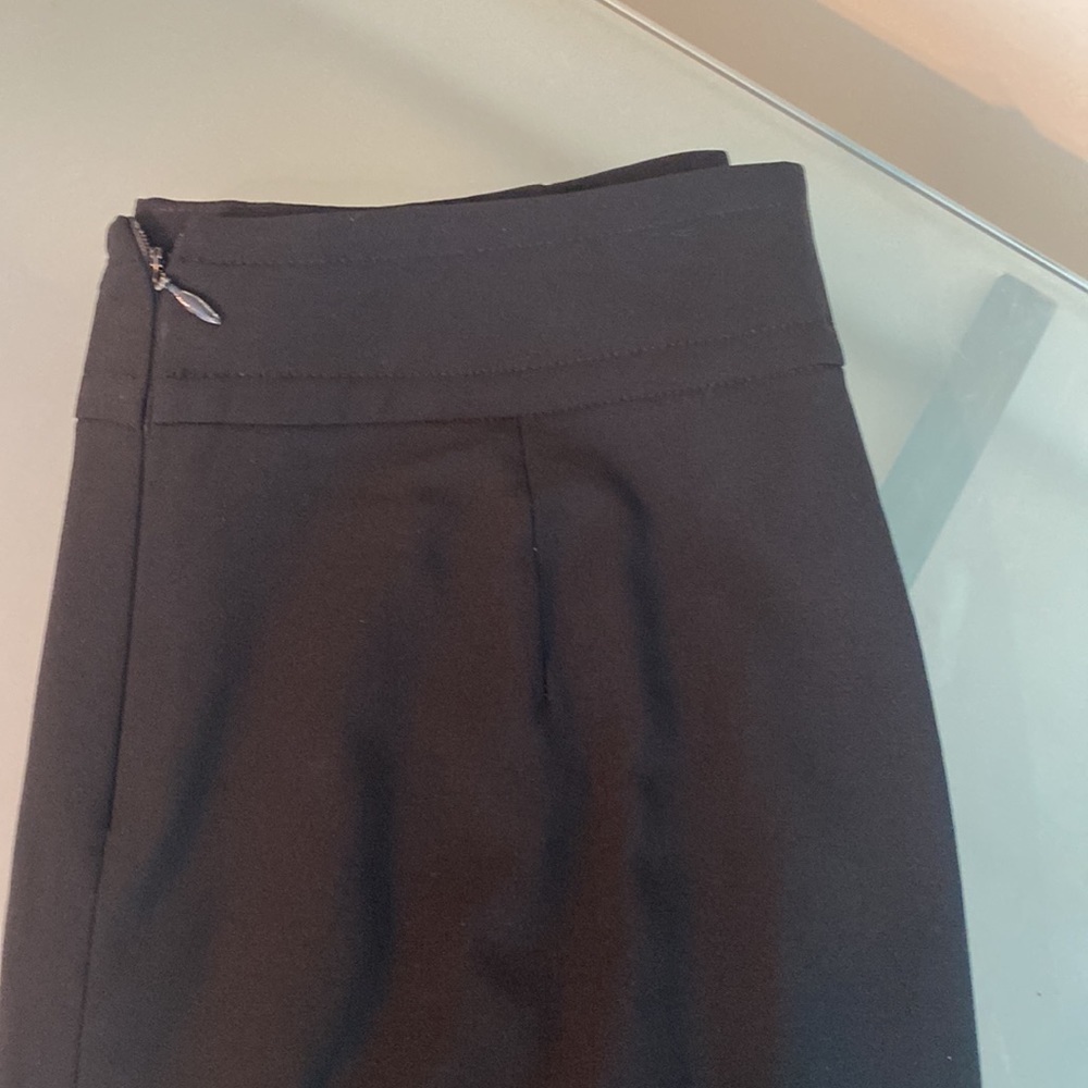 Banana Republic WOOL Black Pencil Skirt with Stretch Size 0 - Picture 4 of 5